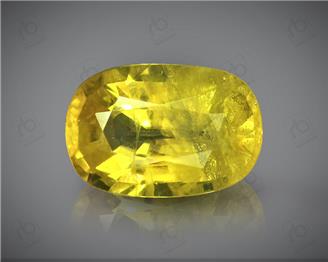 Natural Heated & Treted Yellow Sapphire Certified 3.18 CTS (DIN 86170 )